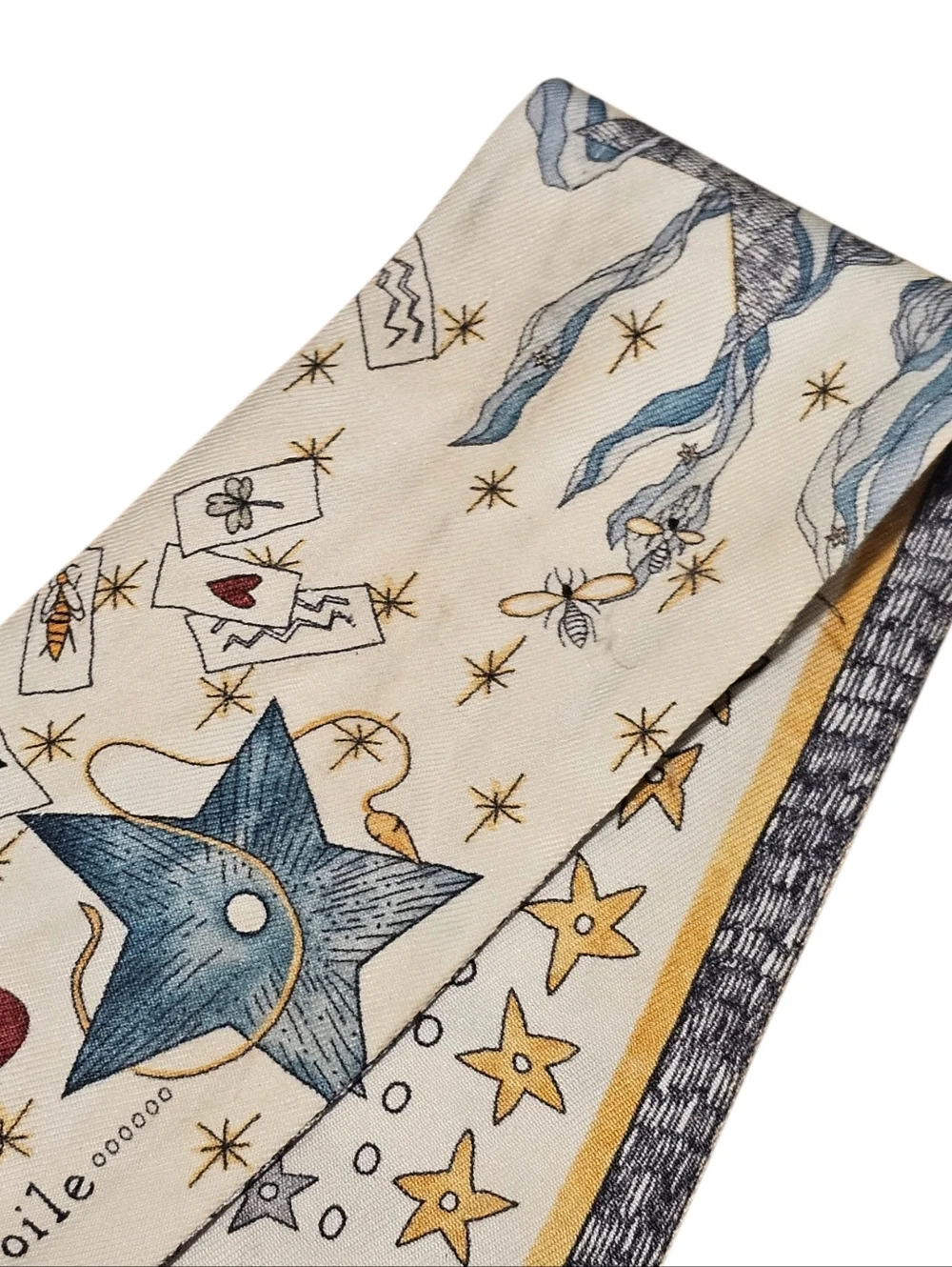 Christian Dior L'Etoile Tarot Mitzah Silk Bandeau Scarf - Picture 13 of 16